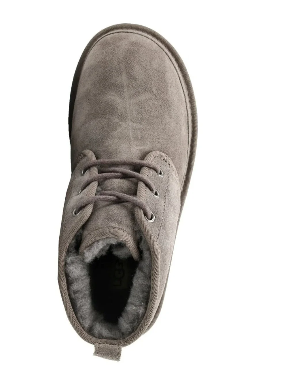 UGG Men's Neumel Gray Suede Lace-Up Ankle Boots Size 10